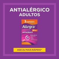 Antialérgico Allegra 120mg 2 Comprimidos
