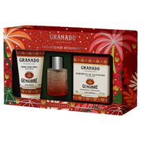 Trio Granado Terrapeutics Gengibre Revigorante Creme para Mãos 50ml + Colônia 30ml + Sabonete de Glicerina 90g