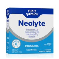 Reidratação Oral Neo Química Neolyte Sabor Natural 4 Sachês de 27,9g