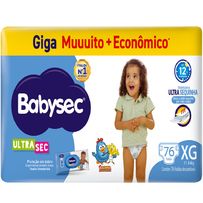 Fralda BabySec Galinha Pintadinha Ultra Sec XG 76 Unidades