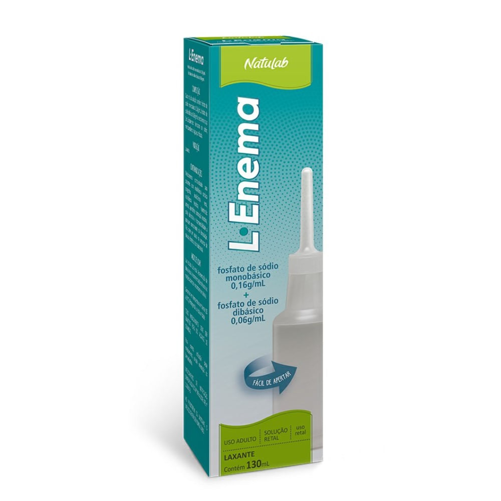 L-Enema 160mg/ml Natulab Solução Retal 130ml