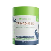 Suplemento Alimentar Bioroots Trimagnésio 60 cápsulas