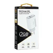Carregador De Parede I2GO USB A + C 20W 1 Unidade