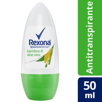 Desodorante Antitranspirante Roll-On Rexona Feminino Bamboo & Aloe Vera 50ml