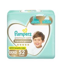 Fralda Pampers Premium Care XXXG 52 Unidades