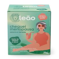 Chá Leão Fases Cheguei Menopausa Amora e Laranja 10 Sachês
