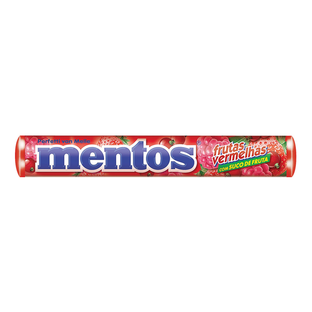 Bala Mentos Stick frutas vermelhas 14 unidadedes