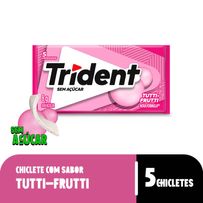 Goma De Mascar Trident Tutti Frutti 5 Unidades