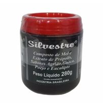 Composto De Mel e Extrato de Própolis Silvestre Sabores Agrião Guaco Poejo e Eucalipto 280g