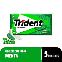 Goma De Mascar Trident Menta Verde 5 Unidades