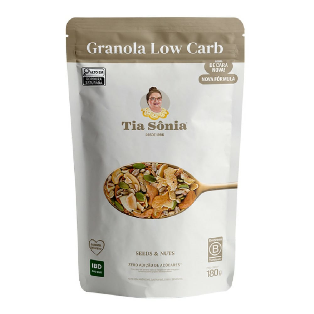 Granola Low Card Tia Sônia 180g