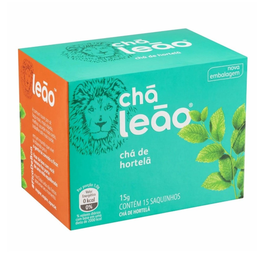 Chá Leão Hortelã 15 Sachês 20g