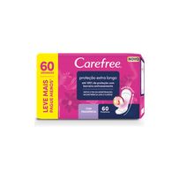 Protetor Diário Carefree Proteção Extra Longo com Fragrância 60 Unidades