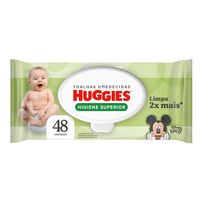 Lenços Umedecidos Huggies Higiene Superior Limpa 2x Mais - 48 unidades