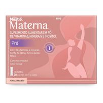 Suplemento Alimentar Nestlé Materna Pré Sabor Laranja 28 Sachês de 5g Cada