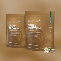 Proteínas Puravida Whey Protein Isolado Vanilla 450g
