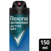 Desodorante Antitranspirante Rexona Masculino Active Dry 72 Horas 150ml