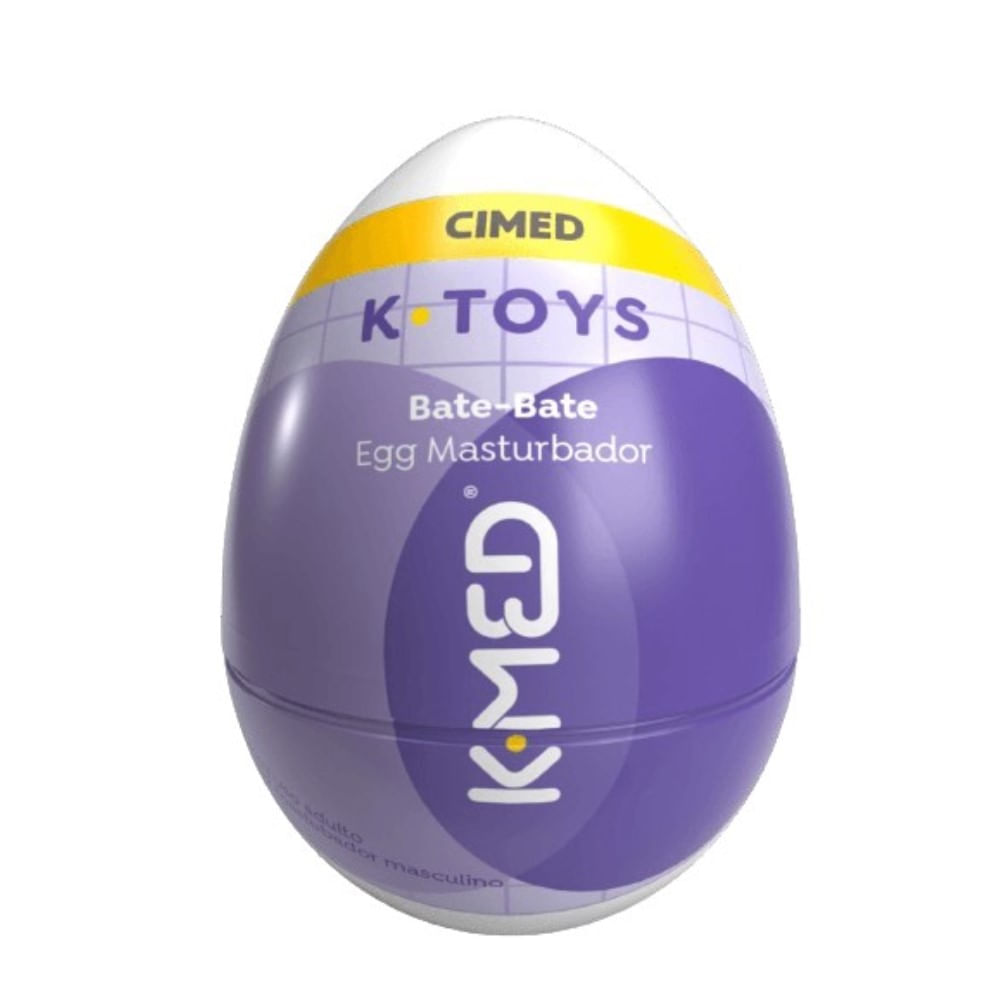 Masturbador Masculino K-Med K-Toys Bate Bate de Silicone Cores Sortidas 1 Unidade