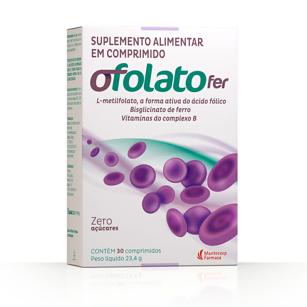 Ofolato Fer com 30 Comprimidos