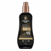 Protetor Solar Corporal Spray Gel Australian Gold Instant Bronzer FPS15 237g