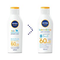 Protetor Solar Nivea Sun Babies & Kids FPS60 5 Em 1 Pele Sensível 125ml