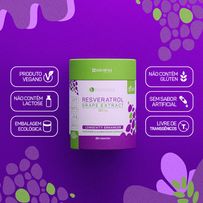 Resveratrol Grape Extract 80mg Bioroots 60 Cápsulas