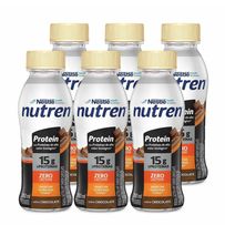 Bebida Láctea Nutren Protein Sabor Chocolate Pack 6 unidades 260ml cada