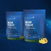 Suplemento de Magnésio Puravida Blue Calm Magnesio Maracujá e Limão 350g