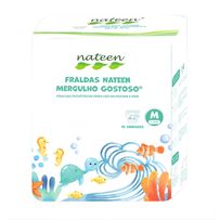 Fralda Infantil Nateen Tam/M para uso na Piscina e Mar com 10 Unidades