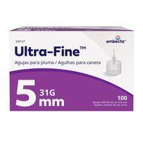 Agulhas para caneta Ultra-fine 5mm caixa com 100 Unidades