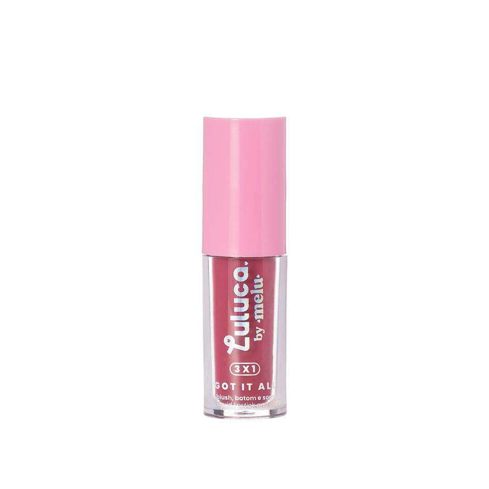 3 em 1 Blush, Batom e Sombra Luluca By Melu Got It All 3,5ml