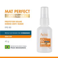 Protetor Solar Facial Avène Mat Perfect FPS60 Sem Cor 40g