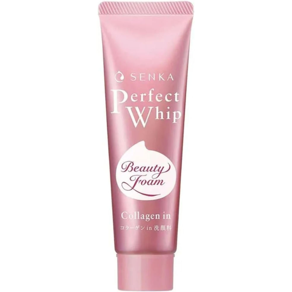 Espuma de Limpeza Facial Rica em Colágeno Beauty Foam Senka Perfect Whip 50g