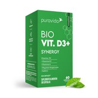 Suplemento Alimentar Puravida Vitamina D3 Synergy 60 Cápsulas