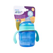 Copo De Transição Philips Avent Easy Sip Bico De Silicone 6m+ Azul Scf551/05 - 200ml