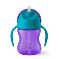 Copo Dinossauro Avent C/ Canudo SCF796/02 Azul e Roxo 200ml