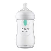 Mamadeira Avent Philips Pétala 0.3 com Válvula Air Free Transparente 260ml