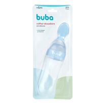 Colher Dosadora Buba Baby Silicone Azul 1 Unidade