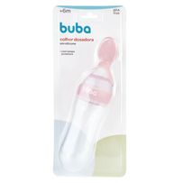 Colher Dosadora Buba Baby Silicone Rosa 1 Unidade