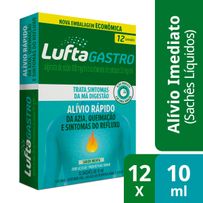 Antiácido LuftaGastro Sachê Líquido 12 Sachês de 10ml Cada