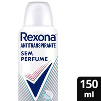 Desodorante Antitranspirante Aerosol Rexona Feminino Sem Perfume 150ml
