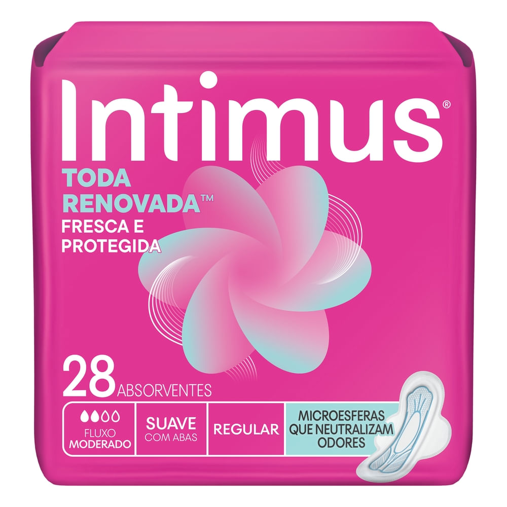 Absorvente Intimus Toda Renovada Dia Suave 28 Unidades