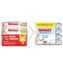 Lenços Umedecidos Huggies Recém-Nascido Sem Fragrância 4x48 Unidades