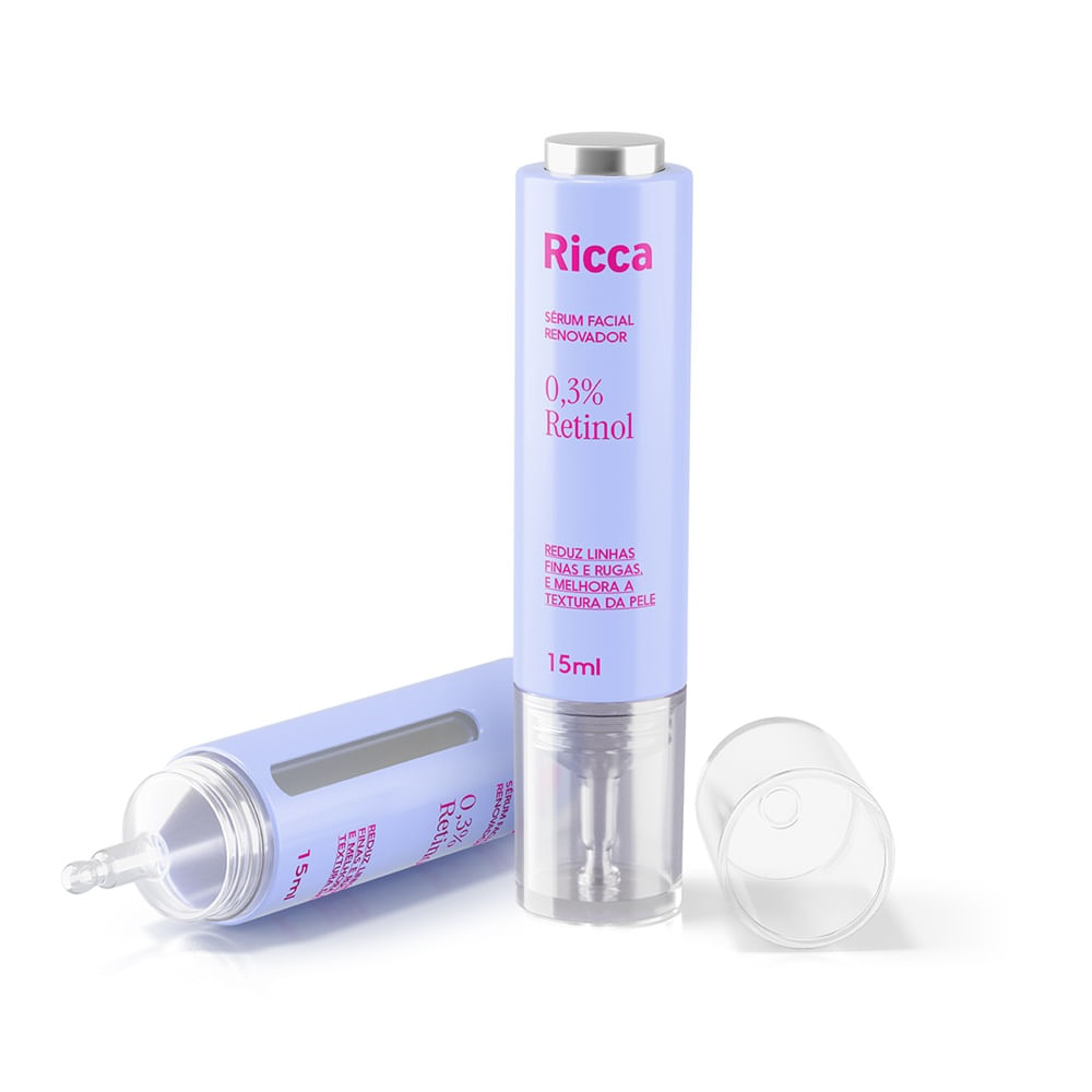 Sérum Facial Renovador Ricca 0,3% Retinol 15ml