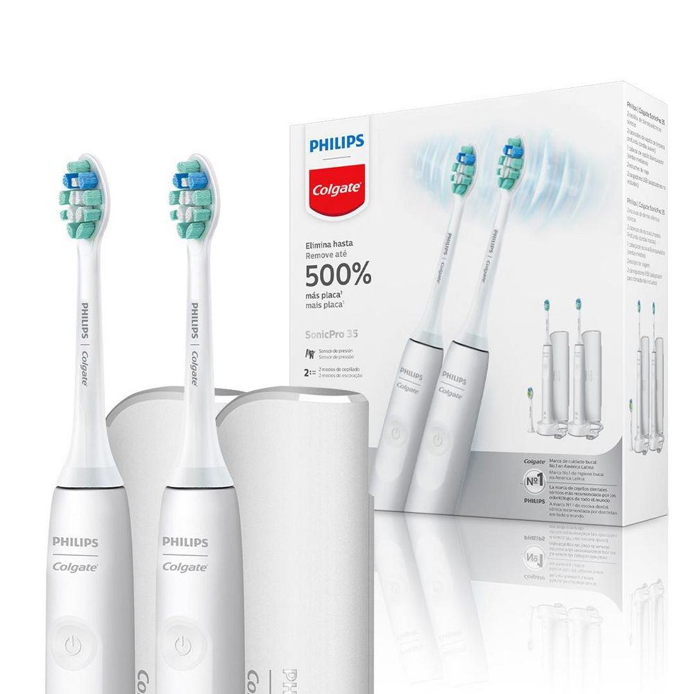 Escova de dente elétrica Philips Colgate 2 Unidades
