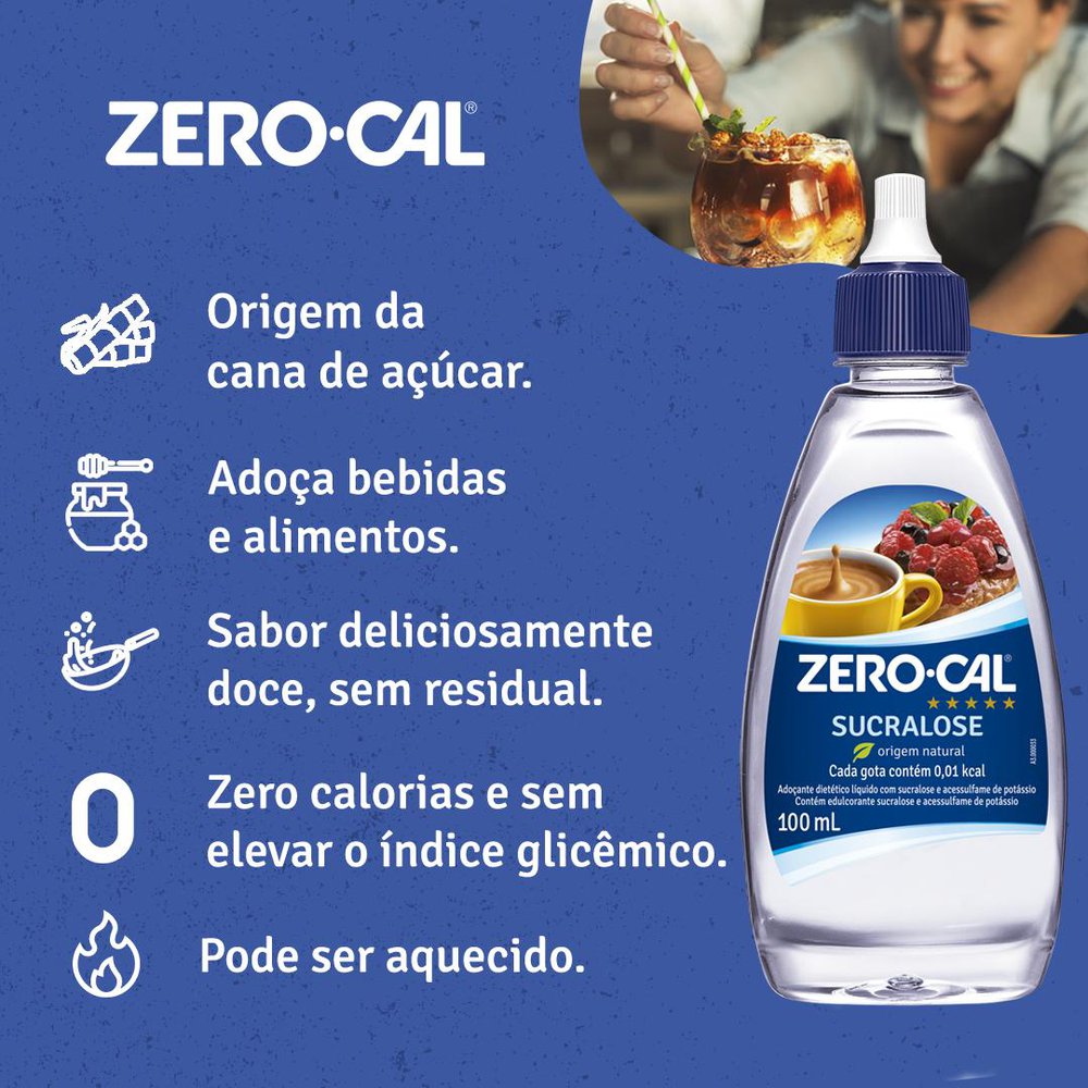 Encontraproduto.com.br - Sachê Adoçante Sucralose Zero Cal 0,8g