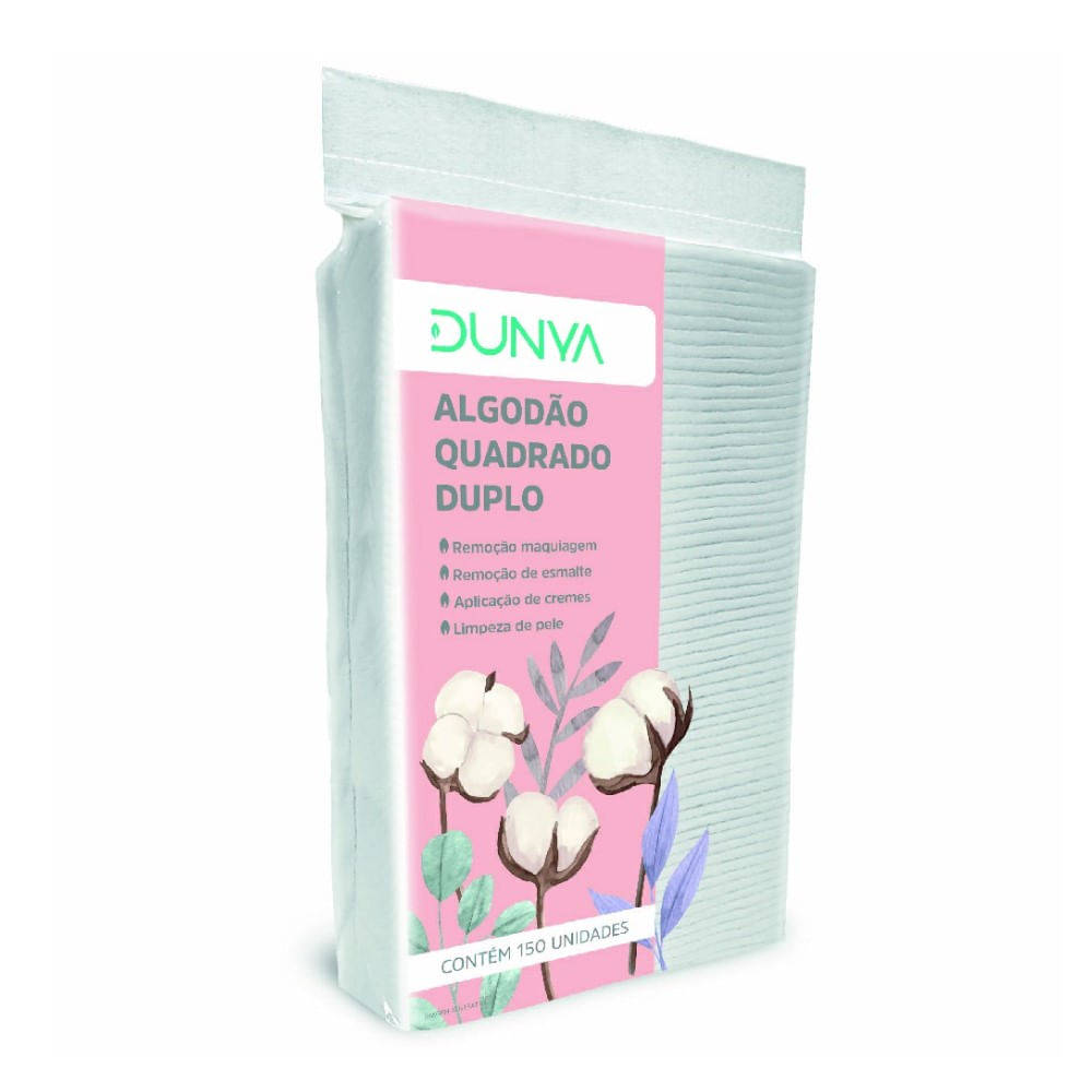 Algodão Quadrado Duplo Dunya 150 Unidades
