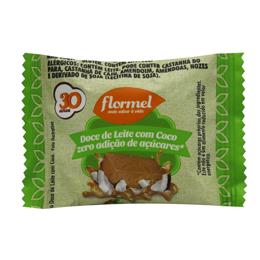 Doce de leite Flormel Coco Zero 20g