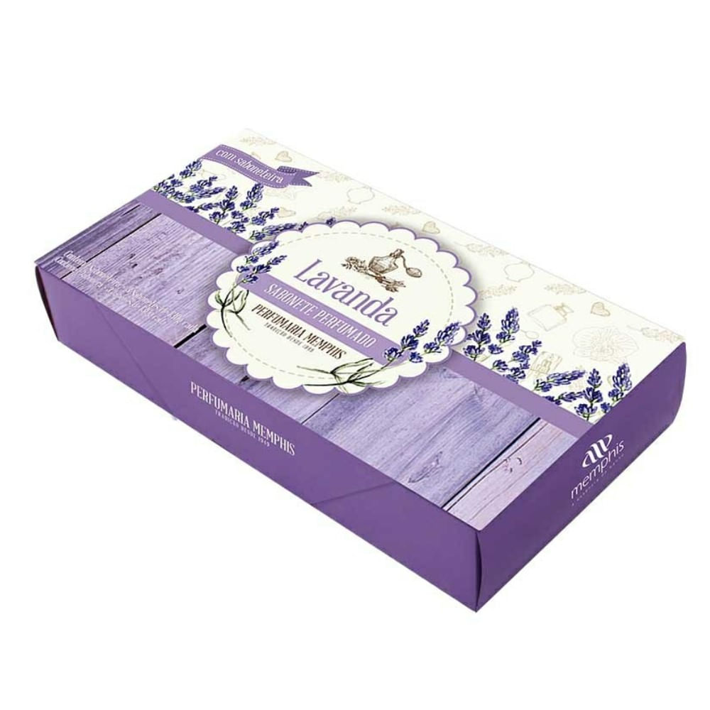 Sabonete em Barra Memphis Lavanda 3 Unidades de 130g Cada