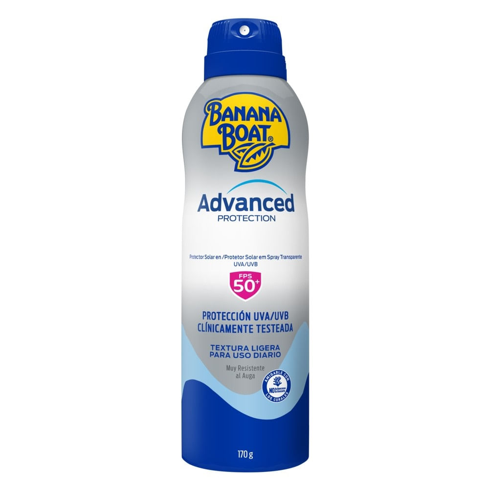 Protetor Solar Em Spray Banana Boat Advanced Protection Fps50 170g